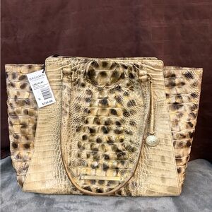 Brahmin Tori Tote Summer Tortoise Melbourne Leather Bag $315